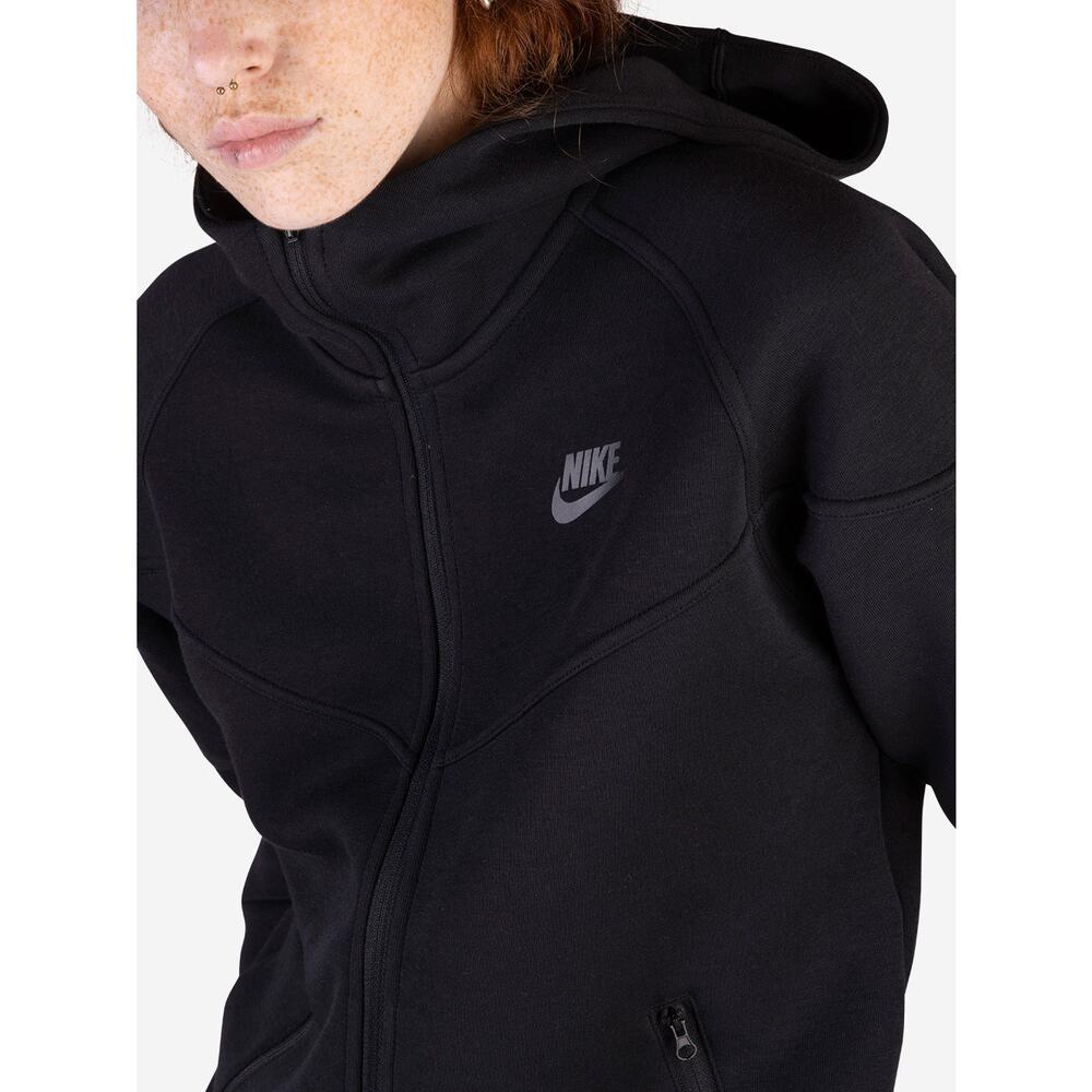 Women Size XL Sportswear Tech Fleece Hoodie Black Windrunner Full-Zip FB8338-010 - Picture 2 of 6